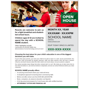OCS – Open House Flyer B – double sided