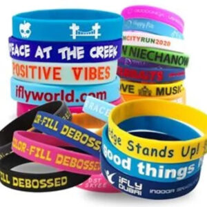 Colorfilled Silicone Wristband Bracelet
